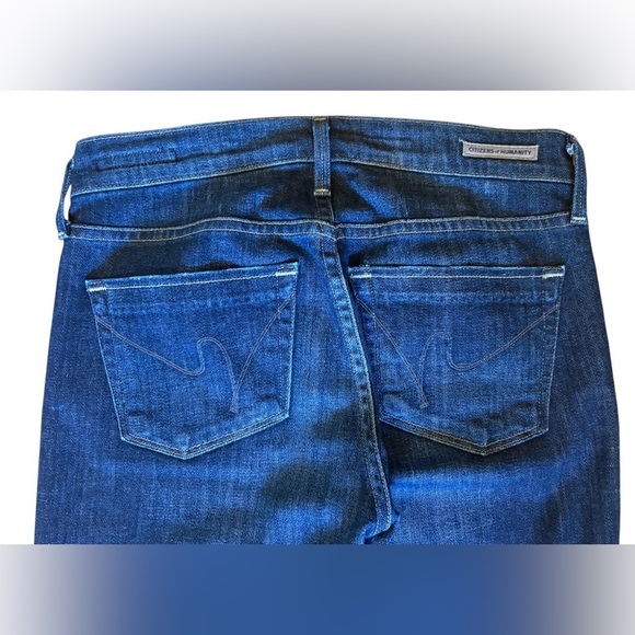 Citizens Of Humanity Blue Straight Leg Low Rise Jeans Size 24 - Picture 5 of 10